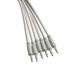 Synth Cables Braided 3.5mm Mono TS Male Patch Cables (grey/90cm/pack of 6)