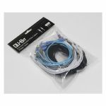 Qu-Bit Braided 3.5mm Mono TS patch cables bundle (gray/blue/white/purple/black, 15cm/30cm/60cm/91cm/122cm, pack of 25)