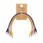 Synth Cables PVC 3.5mm Mono TS Male Patch Cables (mixed colour pack/60cm/pack of 5)