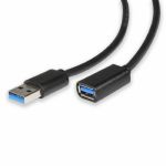 AV:link USB 3.0 Type A Plug To Type A Socket Cable (single/black/1.5m)