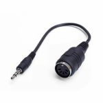 myVolts Audio Stereo Minijack TRS 3.5mm Male To MIDI 5-Pin DIN Type A Female MIDI Breakout Cable (black)
