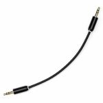myVolts Candycords 3.5mm Stereo Straight Mini Jack To 3.5mm Stereo Straight Mini Jack Cable (single/15cm/liquorice black)