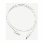 TipTop Audio Stackable Shielded 3.5mm & 1/8'' Jack & Plug Patch Cables (90cm/white/pack of 5)