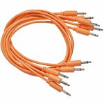 Black Market Modular 3.5mm (1/8") Male Mono Patch Cables (25cm/orange/pack of 5)