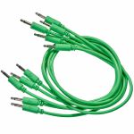 Black Market Modular 3.5mm (1/8") Male Mono Patch Cables (50cm/green/pack of 5)
