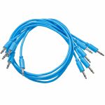 Black Market Modular 3.5mm (1/8") Male Mono Patch Cables (75cm/blue/pack of 5)