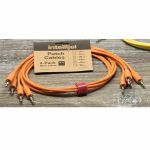 Intellijel 60cm Mono 3.5mm Synth Module Patch Cables (orange, pack of 4)