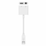 Electrovision USB-C Plug To 3.5mm Stereo Jack Socket & 20W Fast Charging USB-C Socket Cable (45mm)