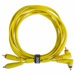 UDG Straight Dual RCA Male To Angled Dual RCA Male Ultimate Audio Cable Set (yellow, 3.0m)
