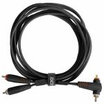 UDG Straight Dual RCA Male To Angled Dual RCA Male Ultimate Audio Cable Set (black, 3.0m)