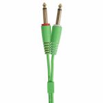 UDG Dual 1/4" Jack To Dual 1/4" Jack Ultimate Audio Cable Set (green, 3.0m)