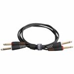 UDG Dual 1/4" Jack To Dual 1/4" Jack Ultimate Audio Cable Set (black, 3.0m)