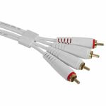 UDG Dual RCA (1/4") Male To Dual RCA (1/4") Male Ultimate Audio Cable Set (white, 3.0m)
