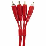 UDG Dual RCA (1/4") Male To Dual RCA (1/4") Male Ultimate Audio Cable Set (red, 3.0m)