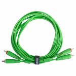 UDG Dual RCA (1/4") Male To Dual RCA (1/4") Male Ultimate Audio Cable Set (green, 3.0m)