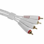 UDG Dual RCA (1/4") Male To Dual RCA (1/4") Male Ultimate Audio Cable Set (white, 1.5m)