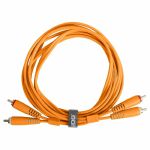 UDG Dual RCA (1/4") Male To Dual RCA (1/4") Male Ultimate Audio Cable Set (orange, 1.5m)