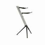 Stay Intruder/02 2-Tier Keyboard Synthesiser Column Stand (silver)