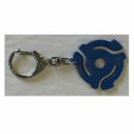 45RPM Record Adapter Key Chain-Lobster Claw Style (blue)