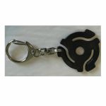 45RPM Record Adapter Key Chain-Lobster Claw Style (black)