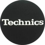 Slipmat Factory Technics Slipmats (pair, black with white logo) (B-STOCK)