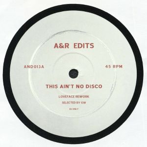 LOVEFACE / MISIU – This Ain't No Disco vinyl cover