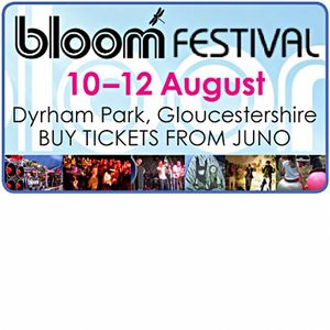 Bloom Festival Tickets (10-12 August, Dyrham Park, South Gloucestershire) (feat Bugz In The Attic, Ame, Crazy P, Dub Pistols, Pendulum, Soul II Soul, Chew The Fat!, Coldcut, Aim, Louie Austen, The Earlies, Tom Middleton, etc.)