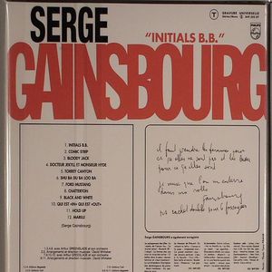 Serge GAINSBOURG Initials BB CD At Juno Records.