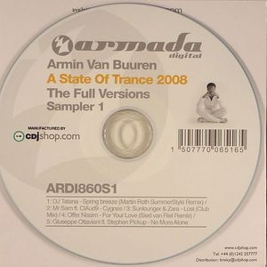 A State Of Trance 2008: The Full Versions Sampler 1