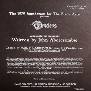 The 1979 Foundation For The Black Arts presents: Timeless