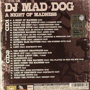 DJ MAD DOG A Night Of Madness CD At Juno Records.