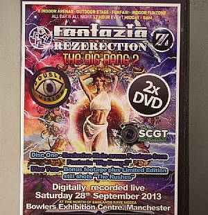 Fantazia Rezererection The Big Bang 2: Saturday 28th September 2013 Bowlers Exhibition Centre, Manchester