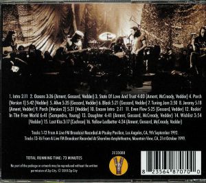 pearl jam unplugged songs