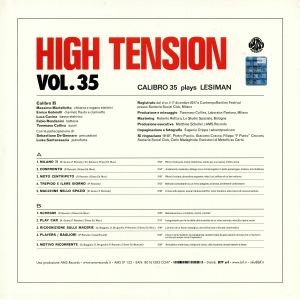 CALIBRO 35 - High Tension Vol 35: Calibro 35 Plays Lesiman