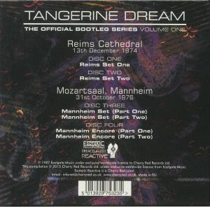 TANGERINE DREAM The Official Bootleg Series Vol 1 CD at Juno Records.