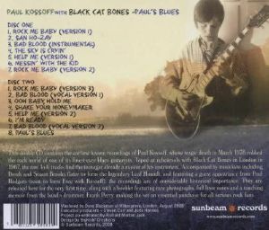 KOSSOFF, Paul/BLACK CAT BONES Paul s Blues CD at Juno Records.