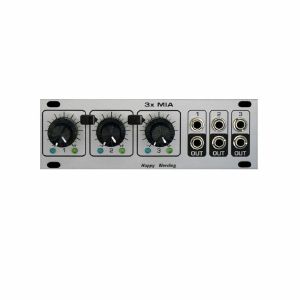 Happy Nerding 3x MIA 1U 6-Channel Attenuverting Mixer/Offset/Scale/Polarizer Module (silver)