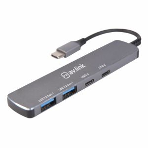 AV:Link 4 Port Ultra-Slim USB 3.2 Type-C Hub