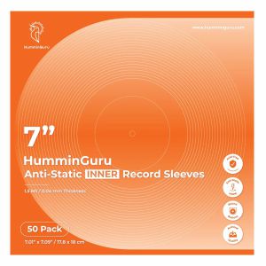 HumminGuru 7" Vinyl Record Anti-Static Inner Sleeves (pack of 50)