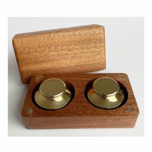Reggae Roast 7" Vinyl Record Adapters & Weights (pair, brass)