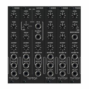 TipTop Audio MA808/BD808/SD808/HATS808/RS808 Drum Module Bundle (black)