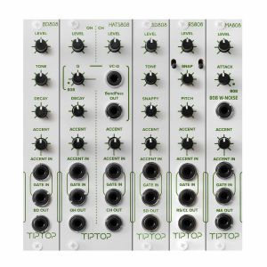 TipTop Audio MA808/BD808/SD808/HATS808/RS808 Drum Module Bundle (white)