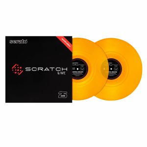Serato Scratch Live 25th Anniversary Edition 12" Control Vinyl Records (pair, yellow)