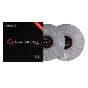 Serato Scratch Live 25th Anniversary Edition 12" Control Vinyl Records (pair, grey marble)
