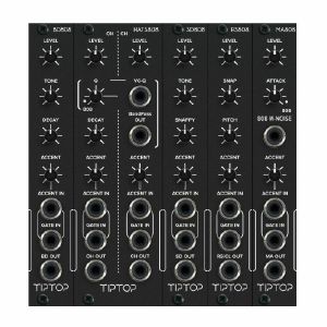 TipTop Audio MA808/BD808/SD808/HATS808/RS808 Drum Module Bundle (black) (B-STOCK)