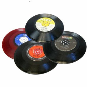 Bags Unlimited 45 RPM 7" Vinyl Record Inserts (pack of 10, mixed yellow/white/red/black)