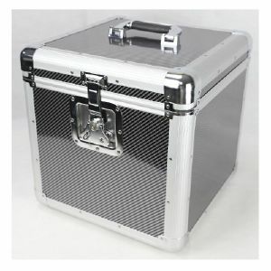 Night Shift 12" LP Vinyl Heavy Duty Record Box Flightcase 100 (black & silver) (B-STOCK)