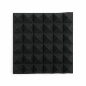 Gator 12x12" Thick Acoustic Foam Pyramid Panels (charcoal, pack of 4)
