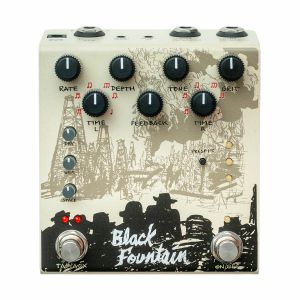 Old Blood Noise Endeavors Black Fountain Stereo Characterful Oil Can Delay Effects Pedal (cream finish)