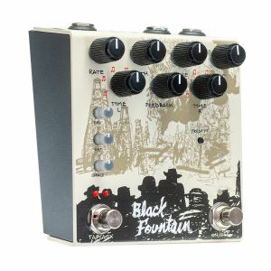Old Blood Noise Endeavors Black Fountain Stereo Characterful Oil Can Delay Effects Pedal (cream finish)